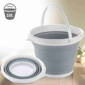 Balde de Silicone Dobrável Retrátil Flexível 10 Litros