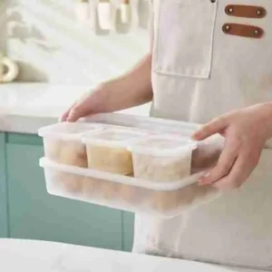 Conjunto de Potes Herméticos de Plástico – Kit com 5