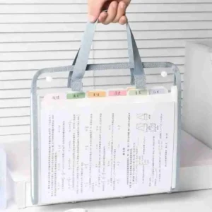 Pasta Organizadora Com Alça A4 Transparente