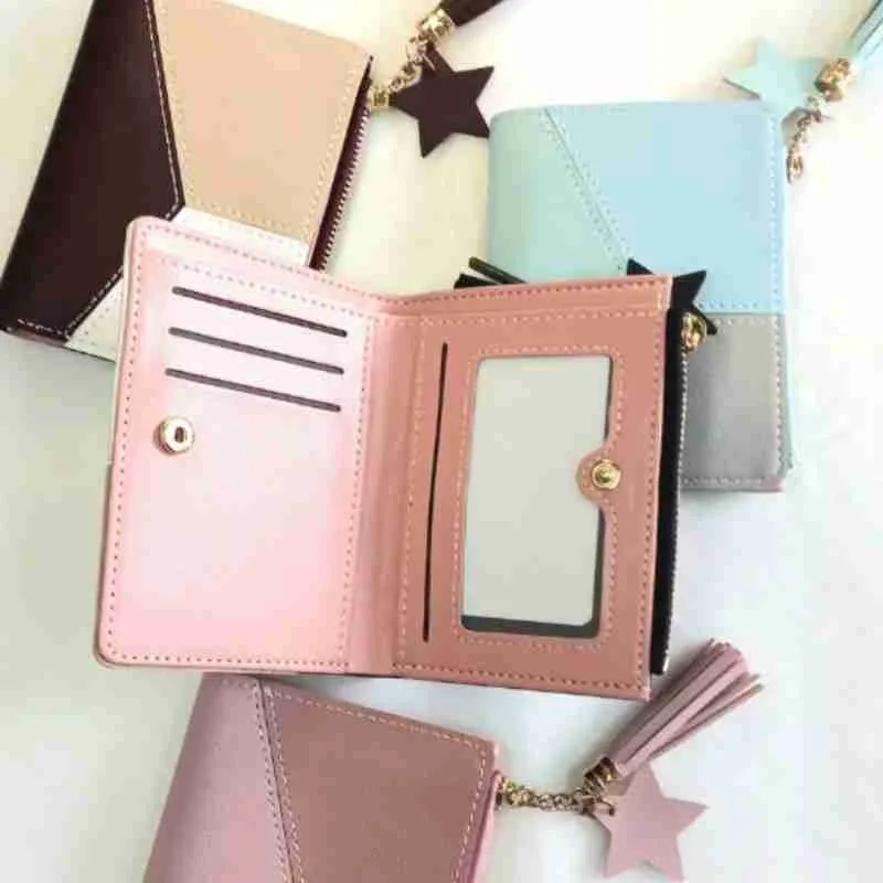 Carteira Feminina Geométrica Com Pingente - Imagem 3