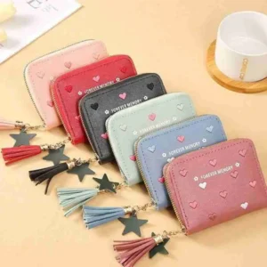 Carteira Feminina Coração Com Pingente