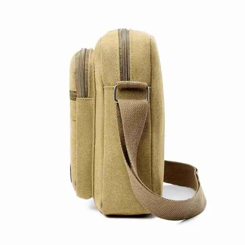 Bolsa Transversal de Ombro Casual Lona Vintage Unisex - Imagem 7