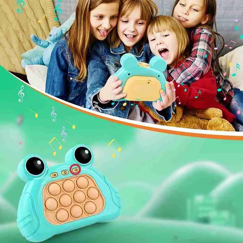 Pop It Eletronico Fidget Brinquedo De Apertar Anti Stress Bichinhos Sapinho - Imagem 4