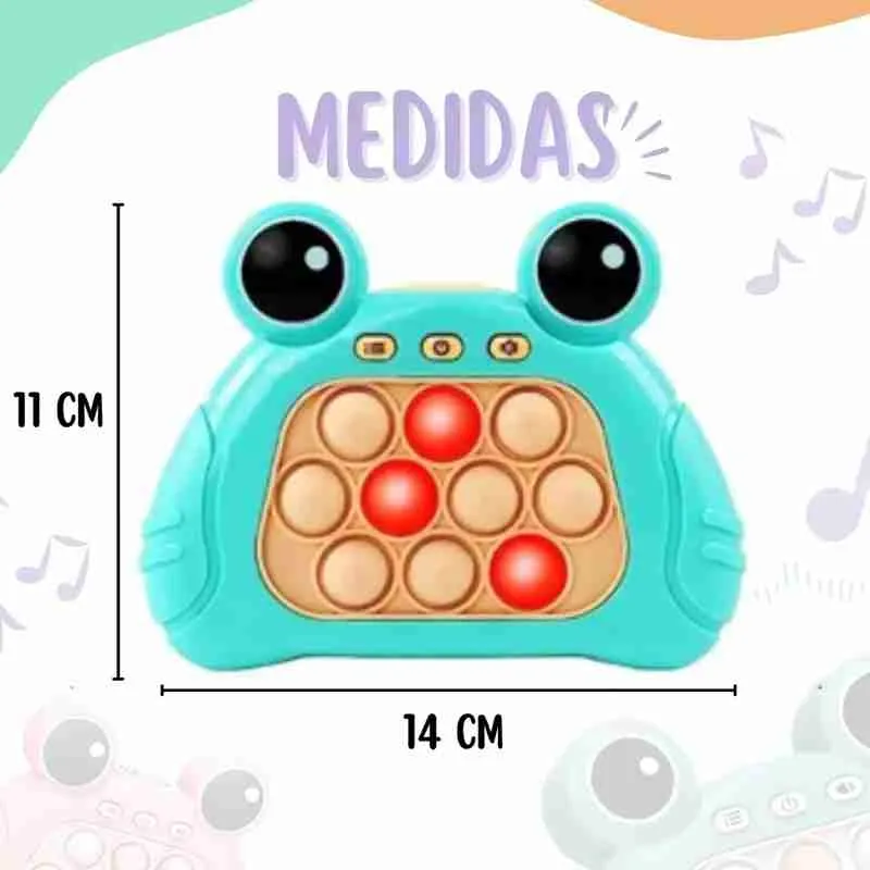 Pop It Eletronico Fidget Brinquedo De Apertar Anti Stress Bichinhos Sapinho - Imagem 7