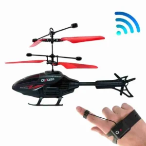 Mini Helicóptero De Brinquedo Com Controle De Pulso Recarregável