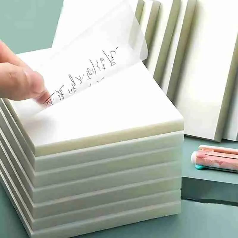 Bloco Adesivo Transparente Para Anotações