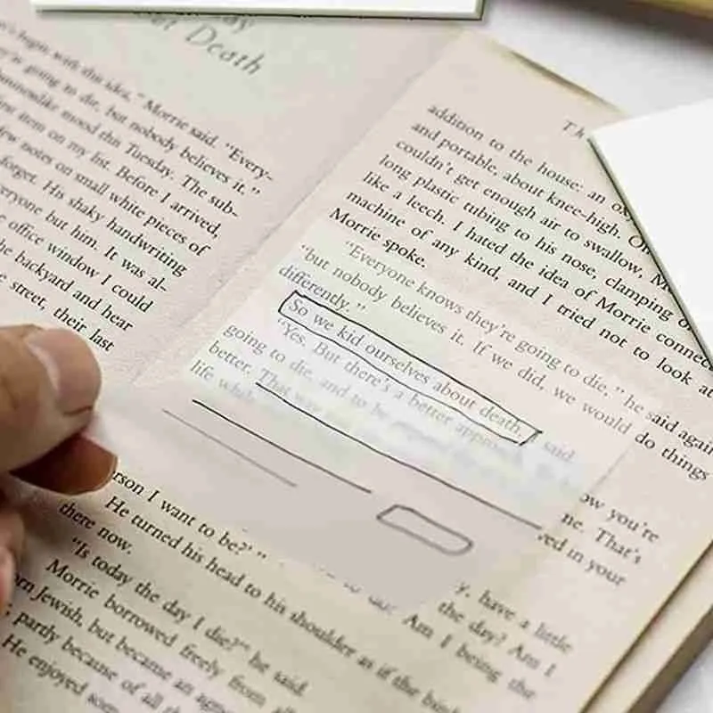 Bloco Adesivo Transparente Para Anotações - Imagem 5