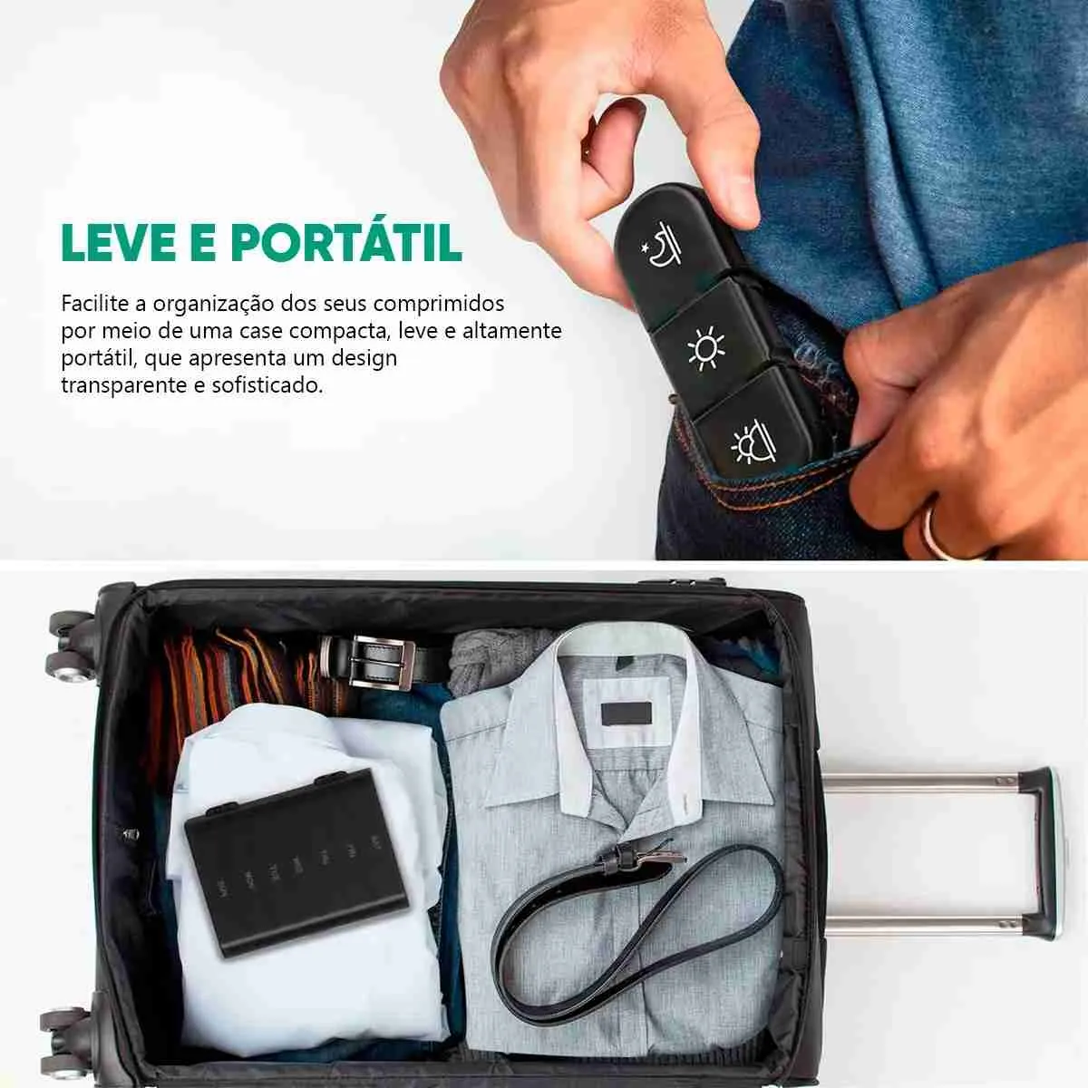 Porta Comprimido Semanal Triplo – Organizador de Remédios - Imagem 6