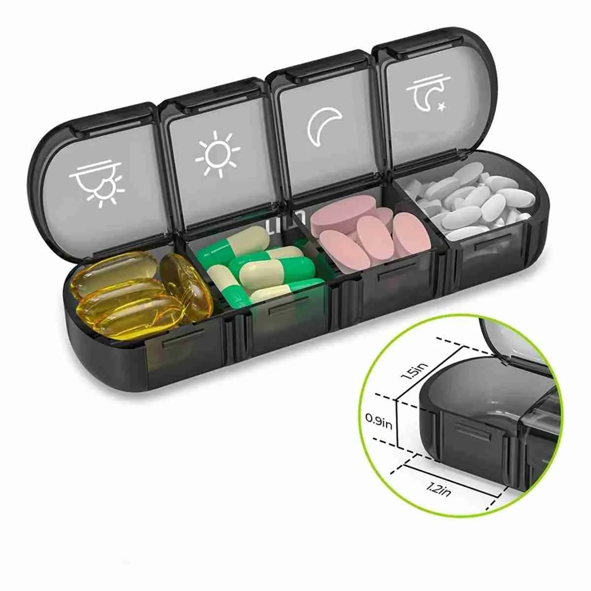 Porta Comprimido Semanal Triplo – Organizador de Remédios - Imagem 7