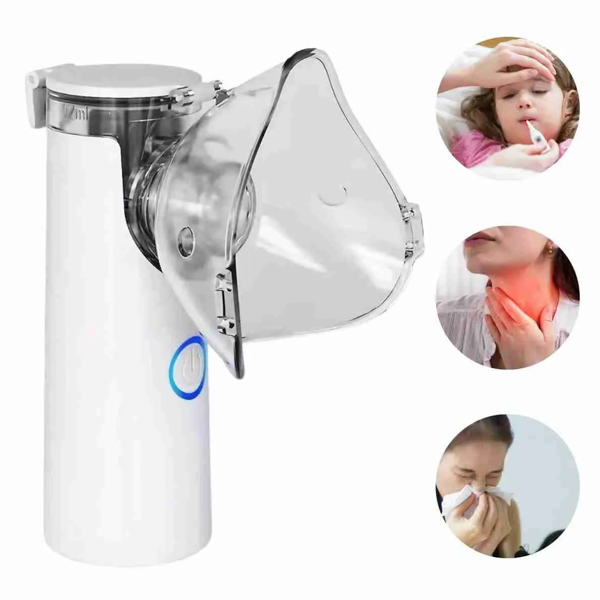 Mini Nebulizador Inalador Portátil Ultrassônico Sem Fio - Imagem 3