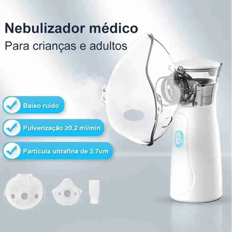 Mini Nebulizador Inalador Portátil Ultrassônico Sem Fio - Imagem 6