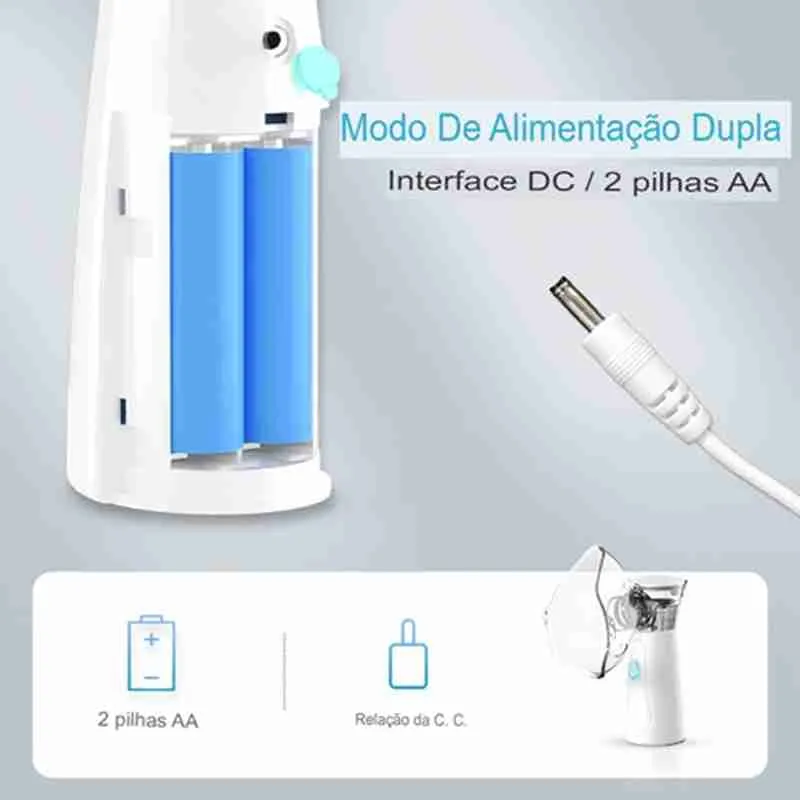 Mini Nebulizador Inalador Portátil Ultrassônico Sem Fio - Imagem 8