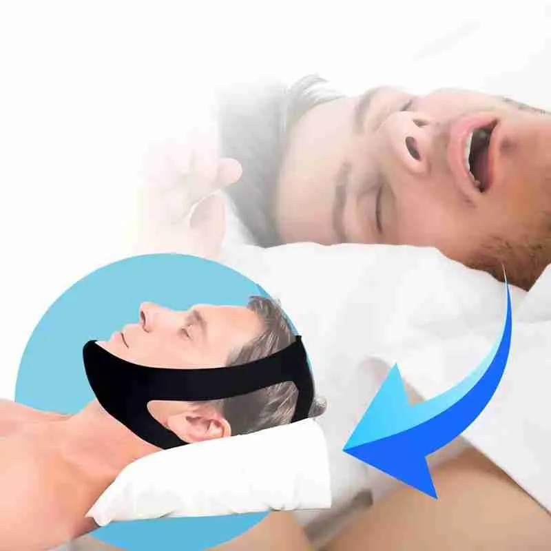 Máscara Faixa De Cabeça Ajustável Anti Ronco - Imagem 4