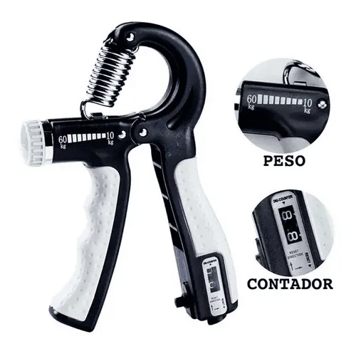 Hand Grip Com Ajuste Intensidade Contagem Repetição Fitness - Imagem 3