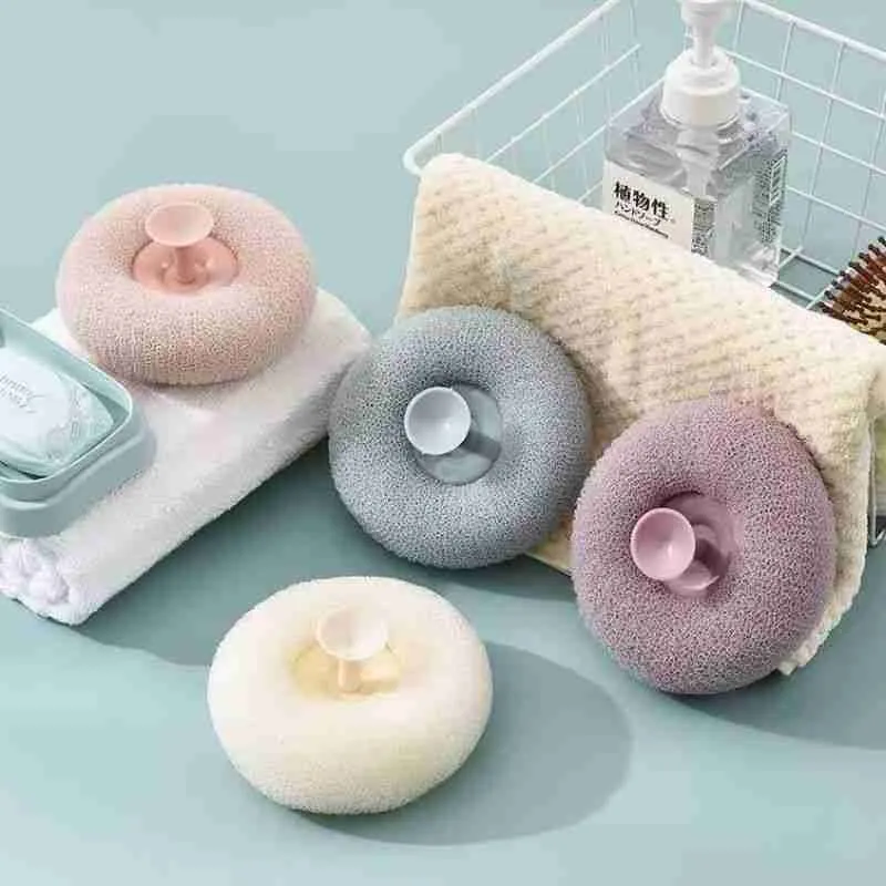 Esponja De Banho 3D Com Ventosa