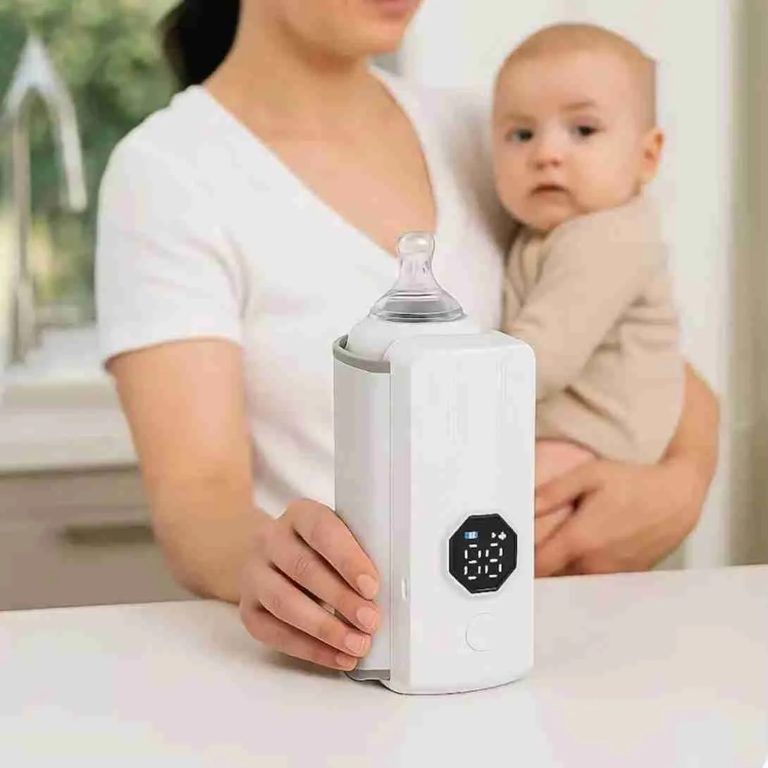 Aquecedor de Mamadeira Portátil Recarregável com Display Digital - Imagem 2