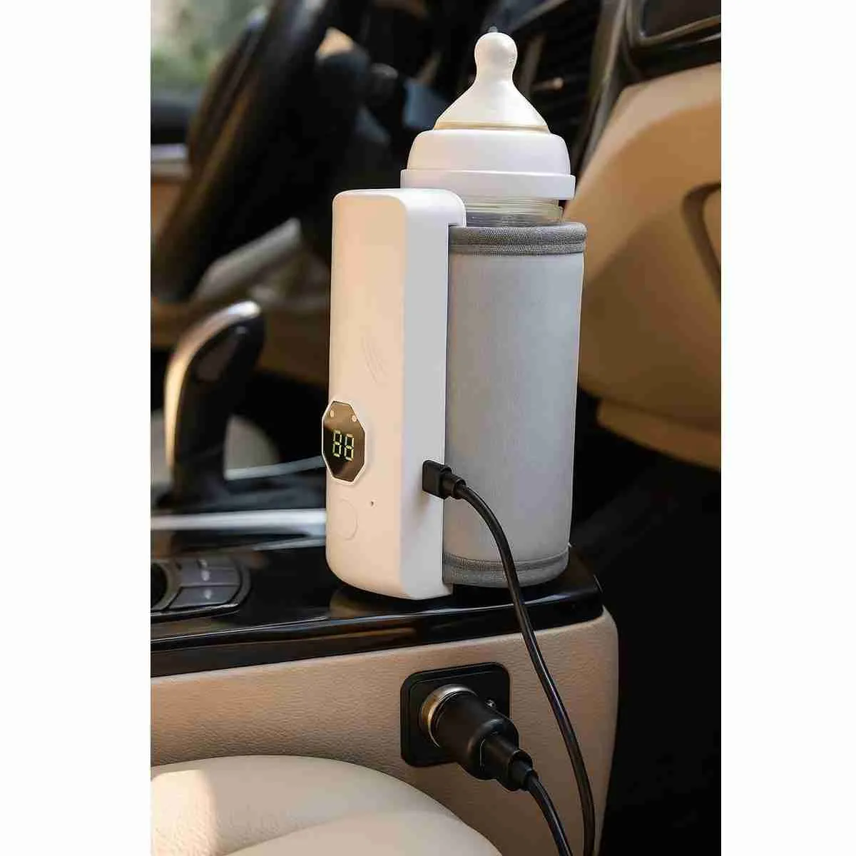 Aquecedor de Mamadeira Portátil Recarregável com Display Digital - Imagem 4