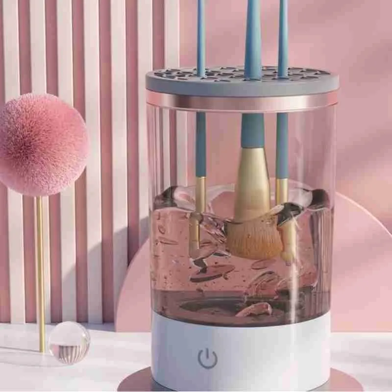 Limpador De Pinceis De Maquiagem Elétrico USB - Imagem 3