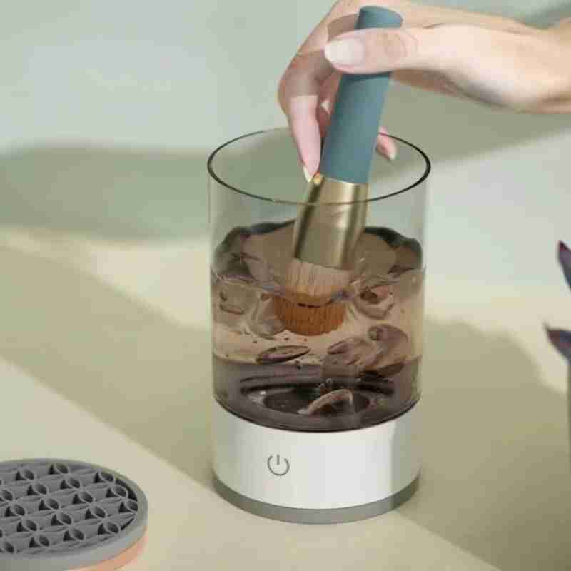 Limpador De Pinceis De Maquiagem Elétrico USB - Imagem 4