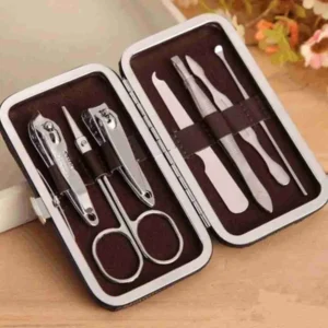 Kit De Unhas Em Aço Inoxidável – 7 Peças