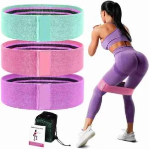 Kit 3 Faixas Elásticas De Exercício Hip Resistance Bands