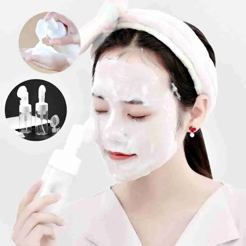 Frasco Pump Espumador Com Escova De Silicone 100ML - Imagem 2