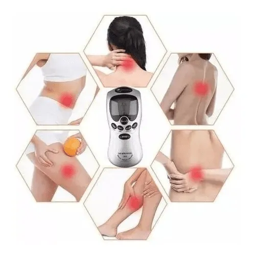 Aparelho Massagem Choque 4 Eletrodos Therapy Machine Massageador Muscular Tens e Fes - Imagem 6