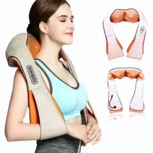 Aparelho Colete Massageador Pescoço Shiatsu Pulso Elétrico com Infravermelho