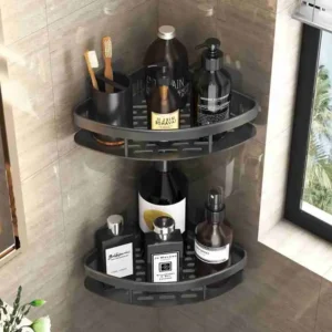 Suporte Prateleira De Canto Para Banheiro de Metal – Sem furo