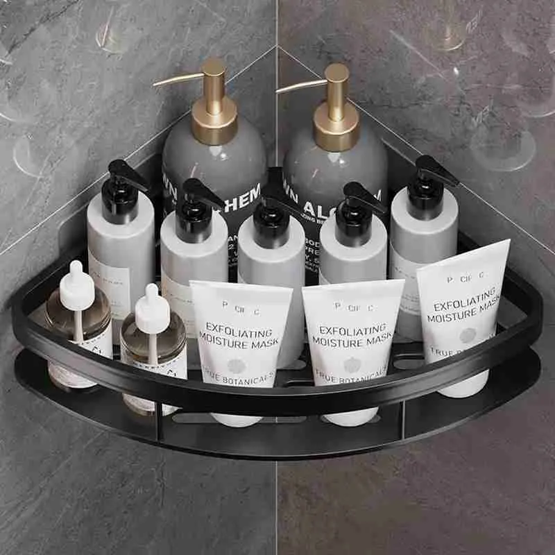 Suporte Prateleira De Canto Para Banheiro de Metal – Sem furo - Imagem 3