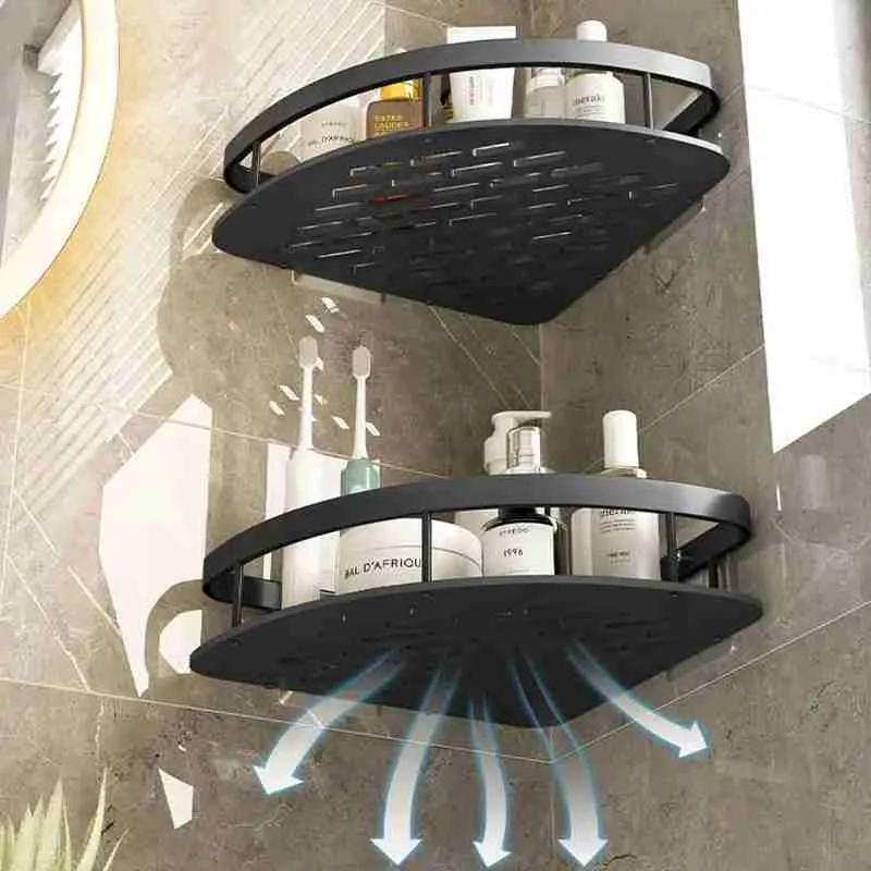 Suporte Prateleira De Canto Para Banheiro de Metal – Sem furo - Imagem 5