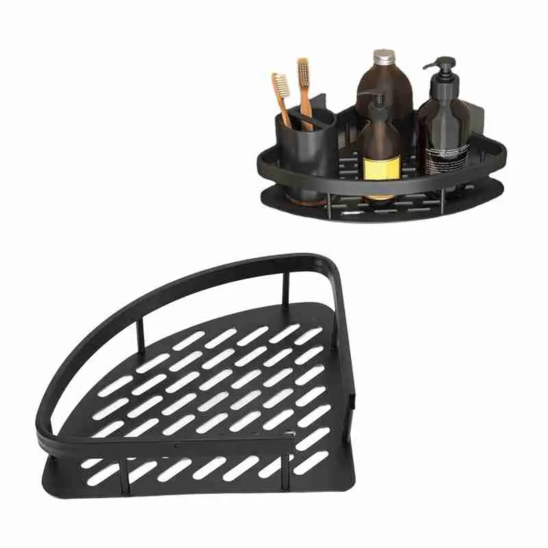 Suporte Prateleira De Canto Para Banheiro de Metal – Sem furo - Imagem 6