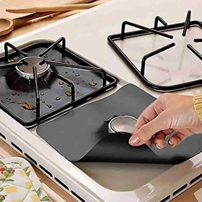 Protetor De Fogão Antiaderente Reutilizável – Kit 04 Peças