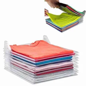 Organizador de Camisa e Camiseta de Plástico Guardar Dobrado 10 Divisórias