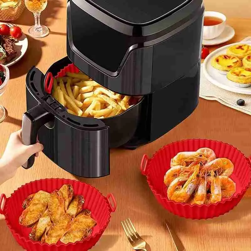 Forma Para Air Fryer De Silicone Antiaderente – Sem Sujeira - Imagem 5