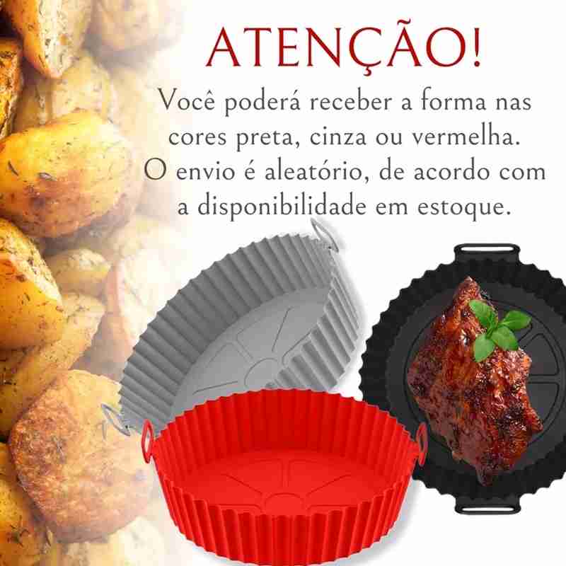 Forma Para Air Fryer De Silicone Antiaderente – Sem Sujeira - Imagem 6
