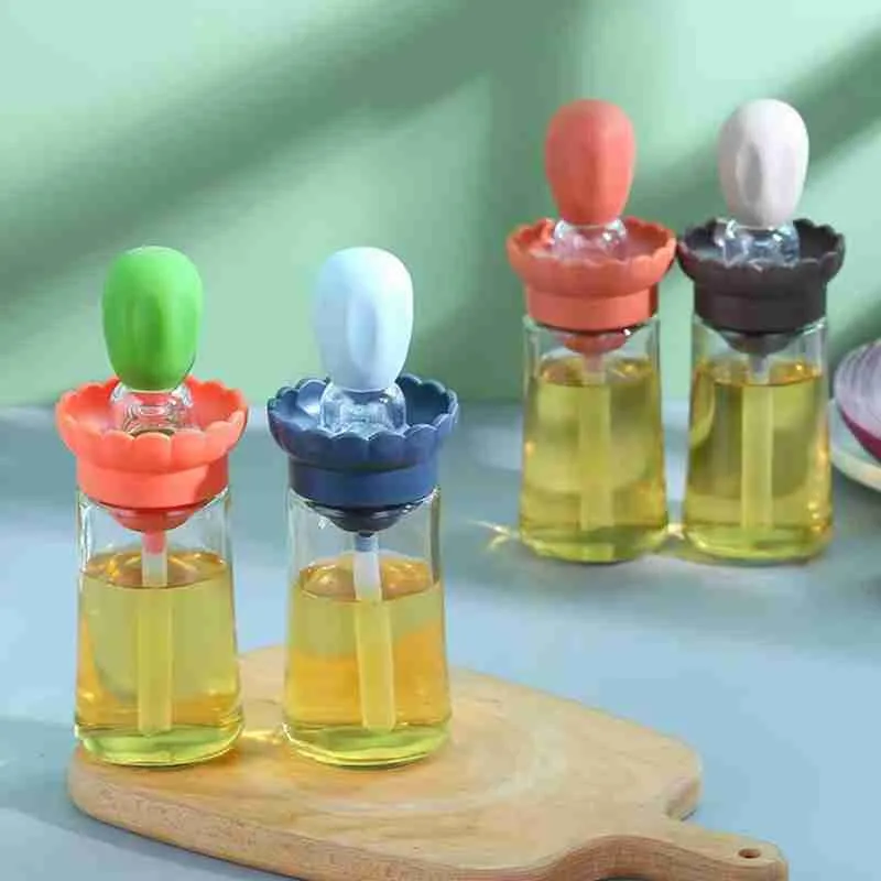 Dispenser De Óleo E Azeite 2 Em 1 Com Escova De Silicone - Imagem 2