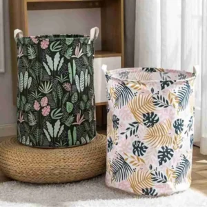 Cesto Roupa Suja Organizador Dobrável Banheiro Lavanderia