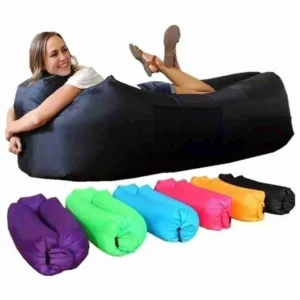 Saco de Dormir Inflável Preguiçoso – Puff – Sofá – Camping