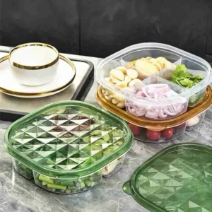 Pote Para Alimentos Com 4 Divisórias