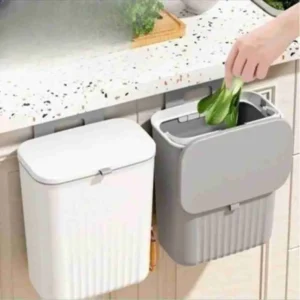 Lixeira Suspensa Com Tampa Retrátil 9 Litros