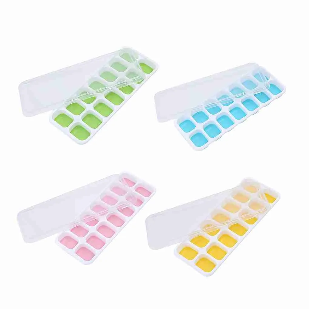 Forma de Gelo Cubo com Tampa Rígida e Flexível Fundo Silicone - Imagem 4