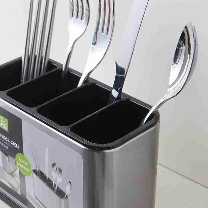 Escorredor Porta Talheres Em Aço Inoxidável - Imagem 6