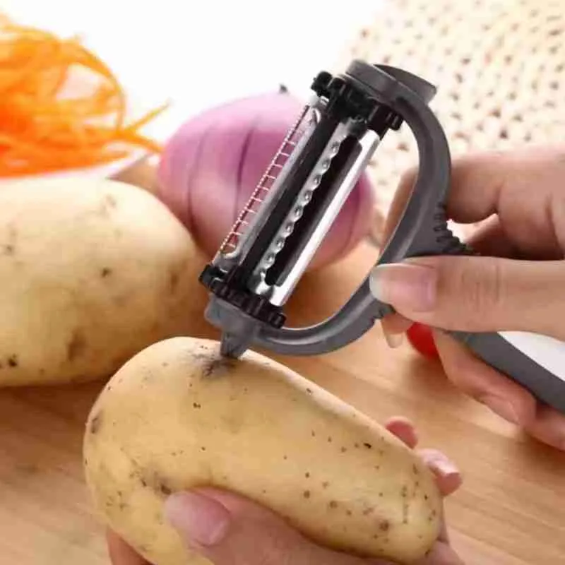 Descascador Fatiador Multifuncional De Alimentos 3 Lâminas - Imagem 4