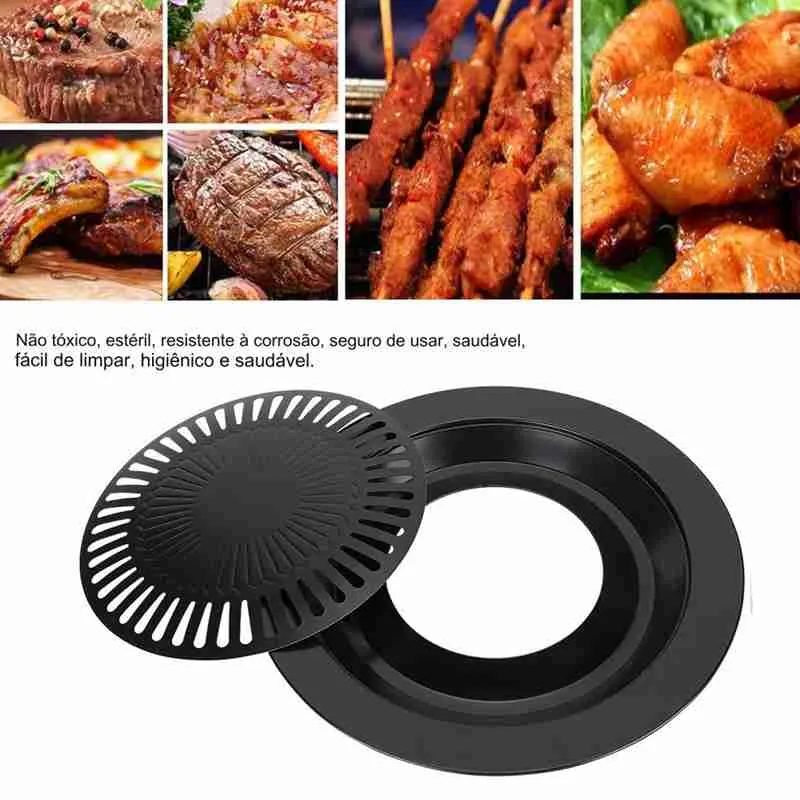 Assadeira Churrasqueira De Ferro Fogão Para Grelhar Assar Alimentos - Imagem 4
