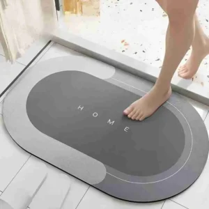 Tapete Magico Oval Antiderrapante Super Absorvente