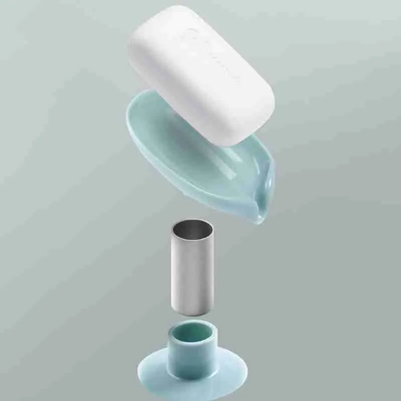 Suporte Folha Porta Sabonete Saboneteira Para Banheiro Pia Fixação Ventosa - Imagem 6