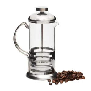 Cafeteira Francesa Prensa Cremeira Café de Inox e Vidro 350 Ml