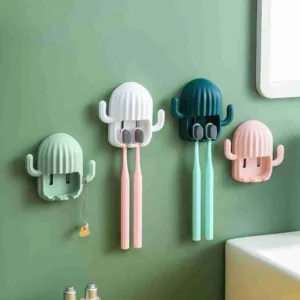 Suporte Para Escova De Dentes Decorativo Cacto