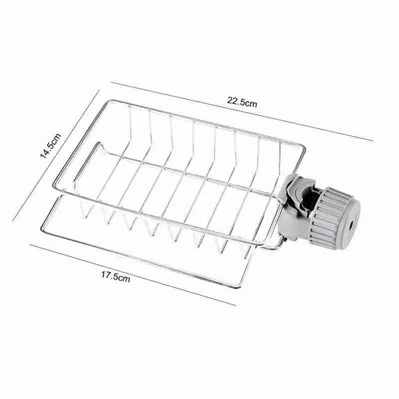 Suporte Organizador Com Fixação Na Torneira Sabão Pia Cozinha - Imagem 6